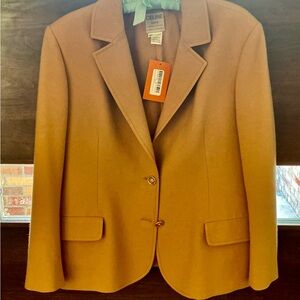 Celine wool blazer jacket camel size 10 immaculate like new